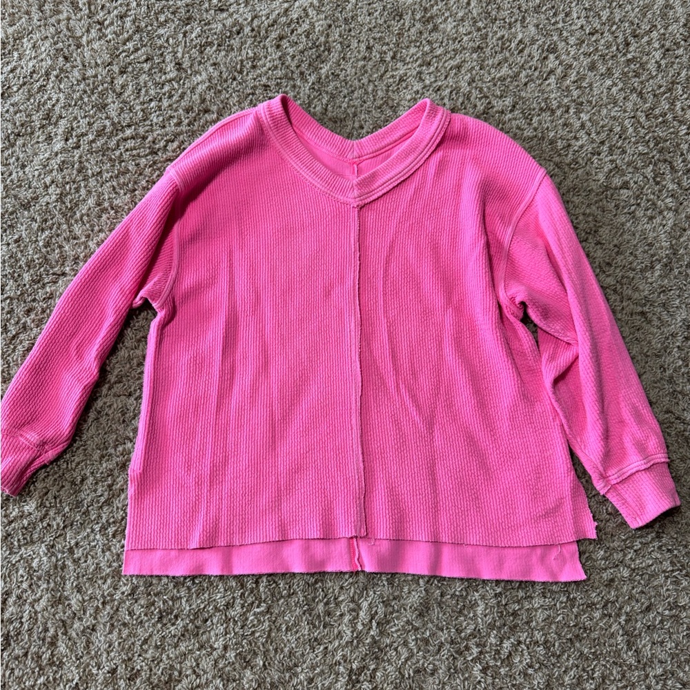 Aerie Vibrant Pink Knit Top
